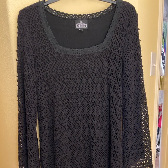 Black crocheted dress - Picture 2 of 7